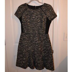 Black with White detail J.Crew dress/zip back